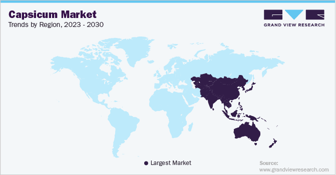 辣椒市场各地区趋势，2023 - 2030