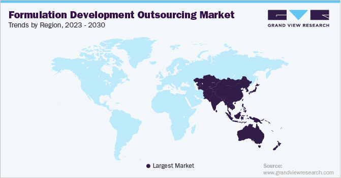 2023 - 2030年各地区配方开发外包市场趋势