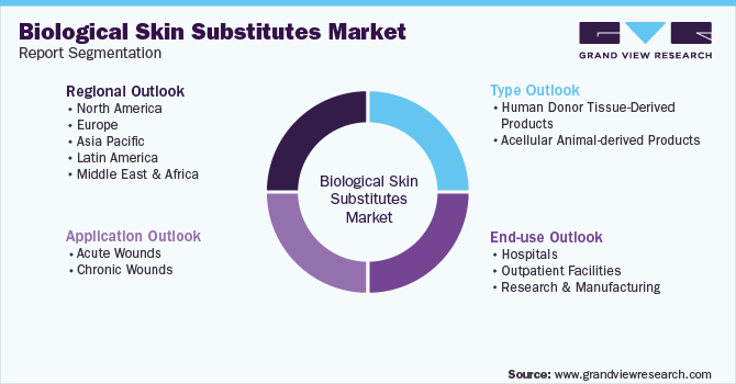 全球生物皮肤替代品市场报告细分