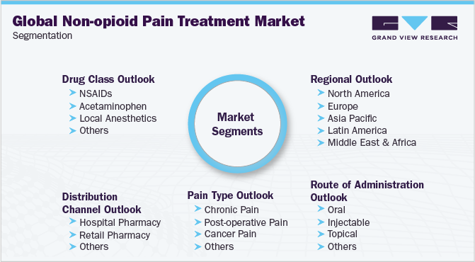 全球非阿片类疼痛治疗市场细分