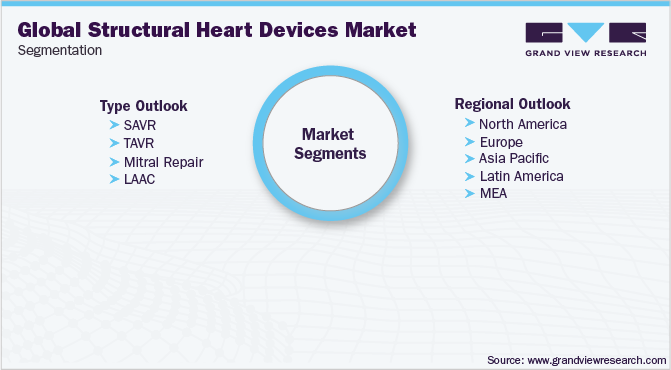 全球心脏结构设备市场细分