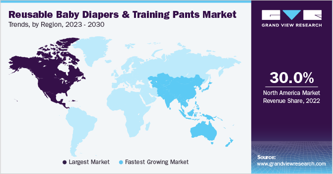 可重用的婴儿尿布和训练裤市场Trends by Region, 2023 - 2030