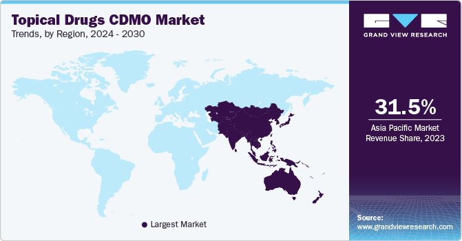 Topical Drugs CDMO Market Trends by Region, 2023 - 2030